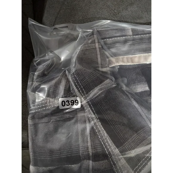 Age Of Wisdom Men XL Gray/Black Plaid Western Shirt Pearl Snap - Picture 7 of 7